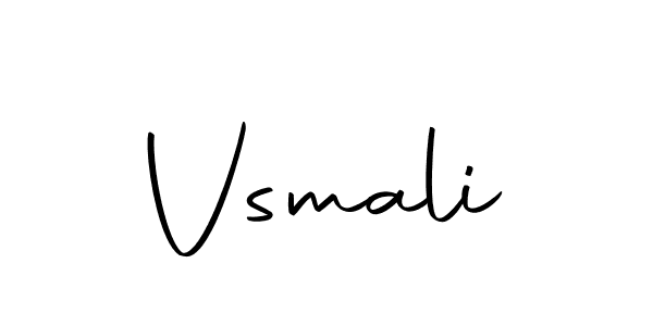 Use a signature maker to create a handwritten signature online. With this signature software, you can design (Autography-DOLnW) your own signature for name Vsmali. Vsmali signature style 10 images and pictures png