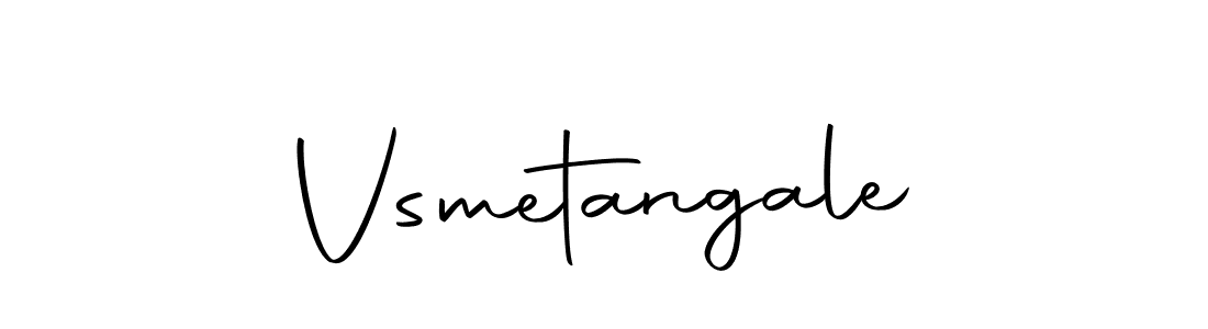 The best way (Autography-DOLnW) to make a short signature is to pick only two or three words in your name. The name Vsmetangale include a total of six letters. For converting this name. Vsmetangale signature style 10 images and pictures png