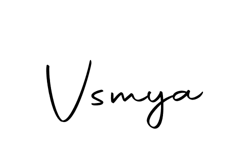 Create a beautiful signature design for name Vsmya. With this signature (Autography-DOLnW) fonts, you can make a handwritten signature for free. Vsmya signature style 10 images and pictures png