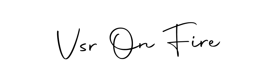 The best way (Autography-DOLnW) to make a short signature is to pick only two or three words in your name. The name Vsr On Fire include a total of six letters. For converting this name. Vsr On Fire signature style 10 images and pictures png