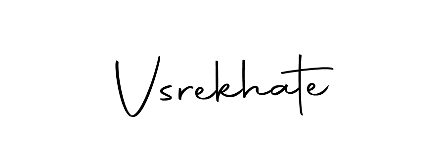 Create a beautiful signature design for name Vsrekhate. With this signature (Autography-DOLnW) fonts, you can make a handwritten signature for free. Vsrekhate signature style 10 images and pictures png