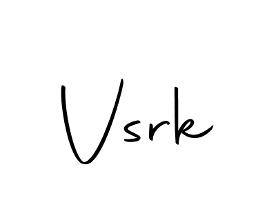 Make a beautiful signature design for name Vsrk. Use this online signature maker to create a handwritten signature for free. Vsrk signature style 10 images and pictures png