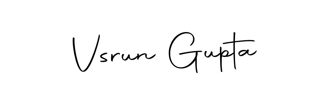 The best way (Autography-DOLnW) to make a short signature is to pick only two or three words in your name. The name Vsrun Gupta include a total of six letters. For converting this name. Vsrun Gupta signature style 10 images and pictures png