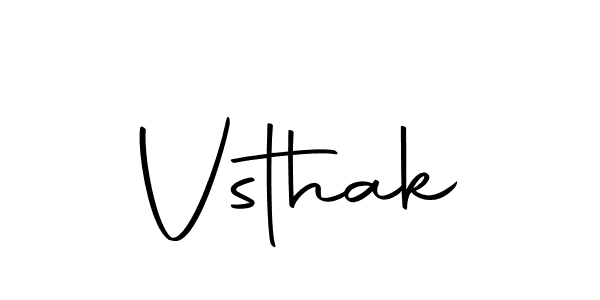 Design your own signature with our free online signature maker. With this signature software, you can create a handwritten (Autography-DOLnW) signature for name Vsthak. Vsthak signature style 10 images and pictures png