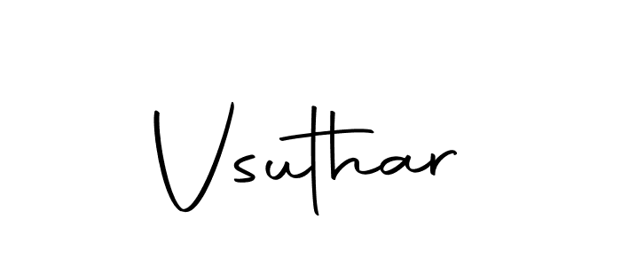 Make a beautiful signature design for name Vsuthar. With this signature (Autography-DOLnW) style, you can create a handwritten signature for free. Vsuthar signature style 10 images and pictures png