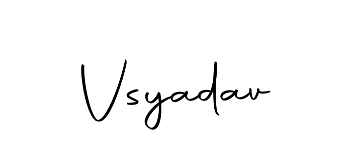 Make a beautiful signature design for name Vsyadav. With this signature (Autography-DOLnW) style, you can create a handwritten signature for free. Vsyadav signature style 10 images and pictures png