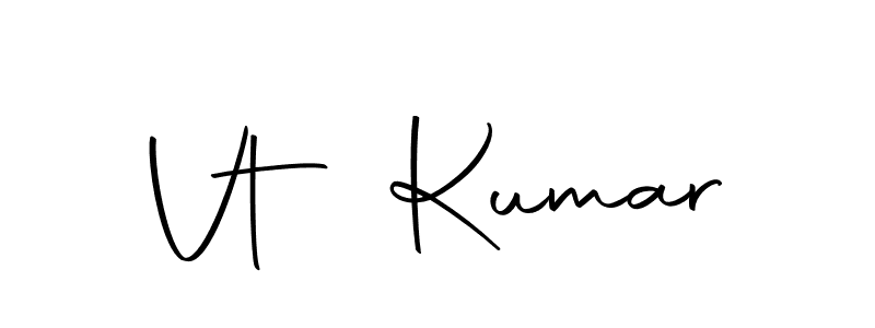 Use a signature maker to create a handwritten signature online. With this signature software, you can design (Autography-DOLnW) your own signature for name Vt Kumar. Vt Kumar signature style 10 images and pictures png