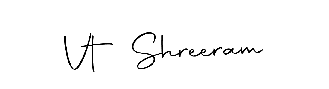 Design your own signature with our free online signature maker. With this signature software, you can create a handwritten (Autography-DOLnW) signature for name Vt Shreeram. Vt Shreeram signature style 10 images and pictures png