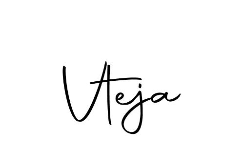 The best way (Autography-DOLnW) to make a short signature is to pick only two or three words in your name. The name Vteja include a total of six letters. For converting this name. Vteja signature style 10 images and pictures png