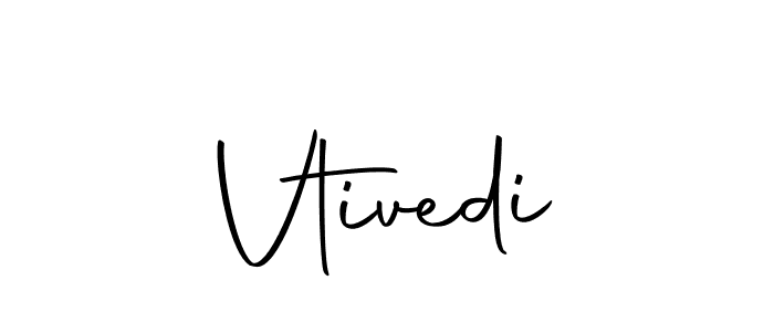 How to make Vtivedi signature? Autography-DOLnW is a professional autograph style. Create handwritten signature for Vtivedi name. Vtivedi signature style 10 images and pictures png