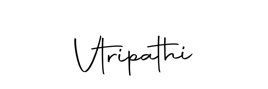 Make a beautiful signature design for name Vtripathi. With this signature (Autography-DOLnW) style, you can create a handwritten signature for free. Vtripathi signature style 10 images and pictures png