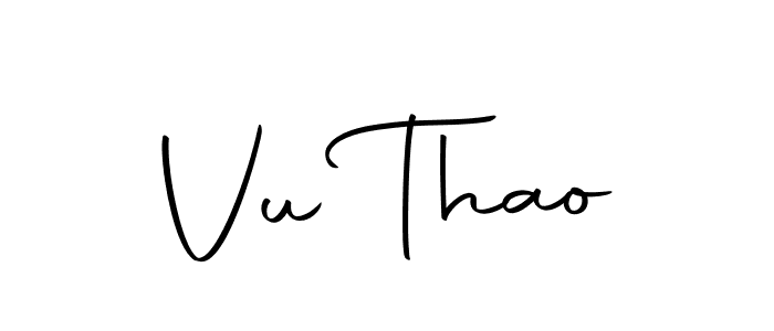 Make a beautiful signature design for name Vu Thao. With this signature (Autography-DOLnW) style, you can create a handwritten signature for free. Vu Thao signature style 10 images and pictures png
