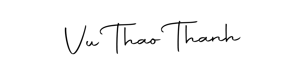 How to make Vu Thao Thanh name signature. Use Autography-DOLnW style for creating short signs online. This is the latest handwritten sign. Vu Thao Thanh signature style 10 images and pictures png