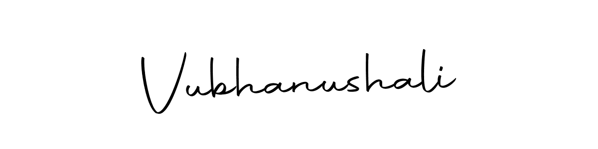 Also we have Vubhanushali name is the best signature style. Create professional handwritten signature collection using Autography-DOLnW autograph style. Vubhanushali signature style 10 images and pictures png