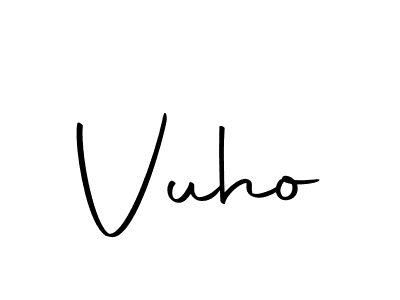 Make a beautiful signature design for name Vuho. With this signature (Autography-DOLnW) style, you can create a handwritten signature for free. Vuho signature style 10 images and pictures png