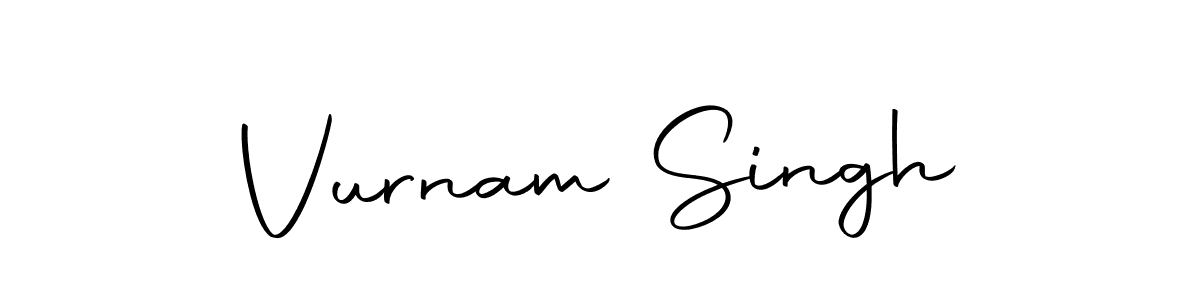 Design your own signature with our free online signature maker. With this signature software, you can create a handwritten (Autography-DOLnW) signature for name Vurnam Singh. Vurnam Singh signature style 10 images and pictures png