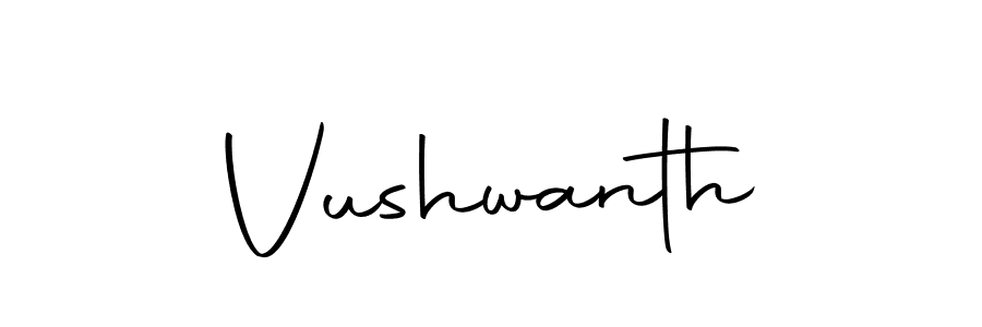 Make a beautiful signature design for name Vushwanth. With this signature (Autography-DOLnW) style, you can create a handwritten signature for free. Vushwanth signature style 10 images and pictures png