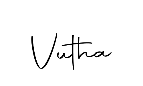 Make a beautiful signature design for name Vutha. Use this online signature maker to create a handwritten signature for free. Vutha signature style 10 images and pictures png