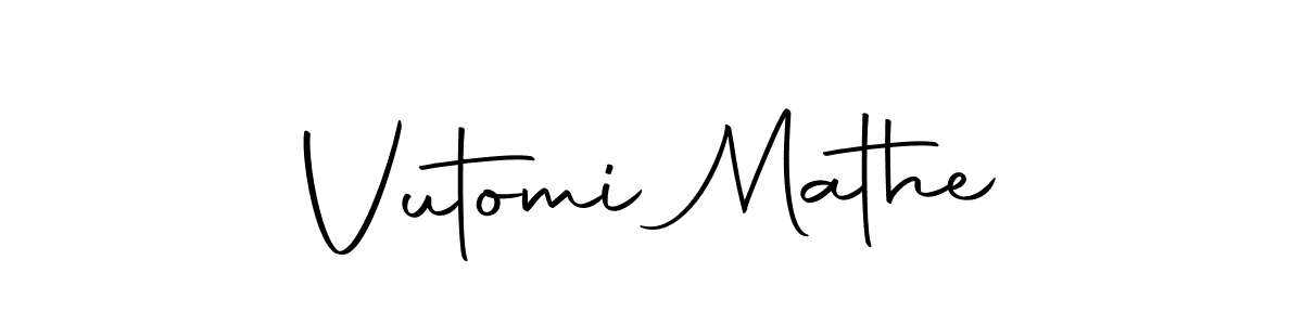 Similarly Autography-DOLnW is the best handwritten signature design. Signature creator online .You can use it as an online autograph creator for name Vutomi Mathe. Vutomi Mathe signature style 10 images and pictures png