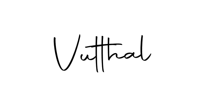 Vutthal stylish signature style. Best Handwritten Sign (Autography-DOLnW) for my name. Handwritten Signature Collection Ideas for my name Vutthal. Vutthal signature style 10 images and pictures png