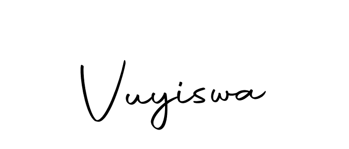 How to make Vuyiswa signature? Autography-DOLnW is a professional autograph style. Create handwritten signature for Vuyiswa name. Vuyiswa signature style 10 images and pictures png