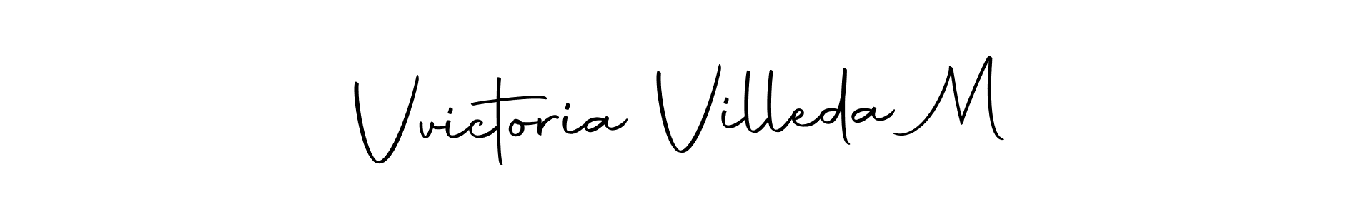 Design your own signature with our free online signature maker. With this signature software, you can create a handwritten (Autography-DOLnW) signature for name Vvictoria Villeda M. Vvictoria Villeda M signature style 10 images and pictures png