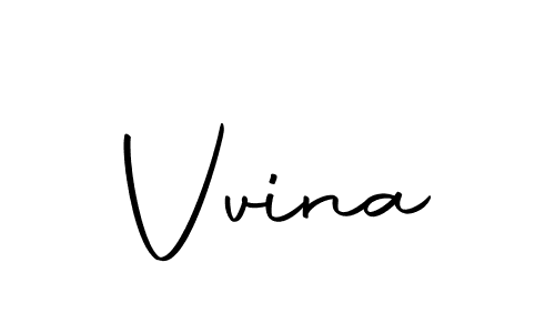 Design your own signature with our free online signature maker. With this signature software, you can create a handwritten (Autography-DOLnW) signature for name Vvina. Vvina signature style 10 images and pictures png