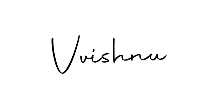 Create a beautiful signature design for name Vvishnu. With this signature (Autography-DOLnW) fonts, you can make a handwritten signature for free. Vvishnu signature style 10 images and pictures png