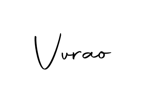 Make a beautiful signature design for name Vvrao. With this signature (Autography-DOLnW) style, you can create a handwritten signature for free. Vvrao signature style 10 images and pictures png