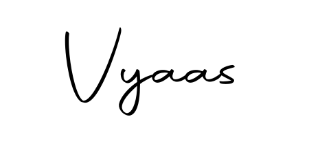 Use a signature maker to create a handwritten signature online. With this signature software, you can design (Autography-DOLnW) your own signature for name Vyaas. Vyaas signature style 10 images and pictures png