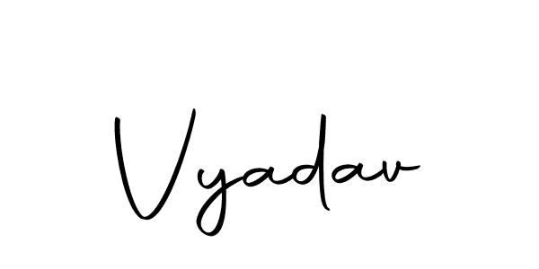 How to make Vyadav signature? Autography-DOLnW is a professional autograph style. Create handwritten signature for Vyadav name. Vyadav signature style 10 images and pictures png