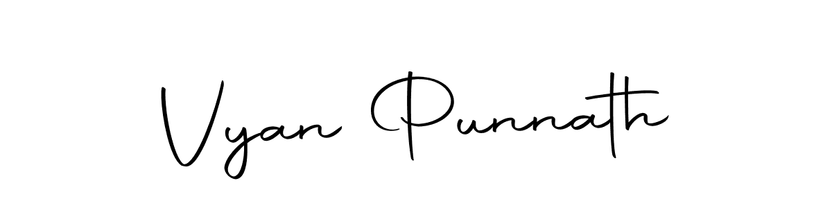 Here are the top 10 professional signature styles for the name Vyan Punnath. These are the best autograph styles you can use for your name. Vyan Punnath signature style 10 images and pictures png