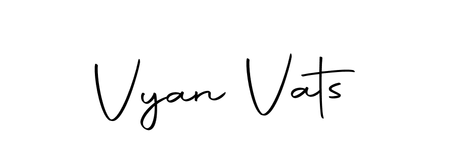 Make a beautiful signature design for name Vyan Vats. With this signature (Autography-DOLnW) style, you can create a handwritten signature for free. Vyan Vats signature style 10 images and pictures png