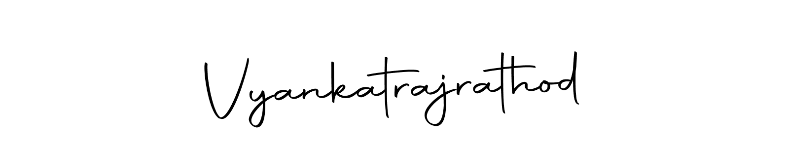 How to make Vyankatrajrathod name signature. Use Autography-DOLnW style for creating short signs online. This is the latest handwritten sign. Vyankatrajrathod signature style 10 images and pictures png