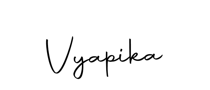 Use a signature maker to create a handwritten signature online. With this signature software, you can design (Autography-DOLnW) your own signature for name Vyapika. Vyapika signature style 10 images and pictures png