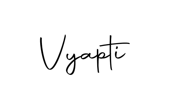 Similarly Autography-DOLnW is the best handwritten signature design. Signature creator online .You can use it as an online autograph creator for name Vyapti. Vyapti signature style 10 images and pictures png