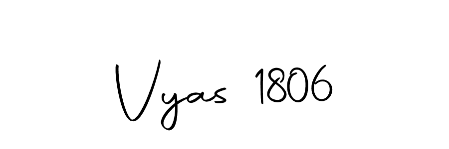How to make Vyas 1806 name signature. Use Autography-DOLnW style for creating short signs online. This is the latest handwritten sign. Vyas 1806 signature style 10 images and pictures png