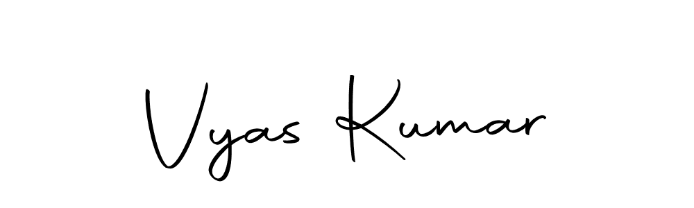 Make a short Vyas Kumar signature style. Manage your documents anywhere anytime using Autography-DOLnW. Create and add eSignatures, submit forms, share and send files easily. Vyas Kumar signature style 10 images and pictures png