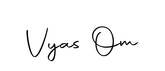 Make a short Vyas Om signature style. Manage your documents anywhere anytime using Autography-DOLnW. Create and add eSignatures, submit forms, share and send files easily. Vyas Om signature style 10 images and pictures png