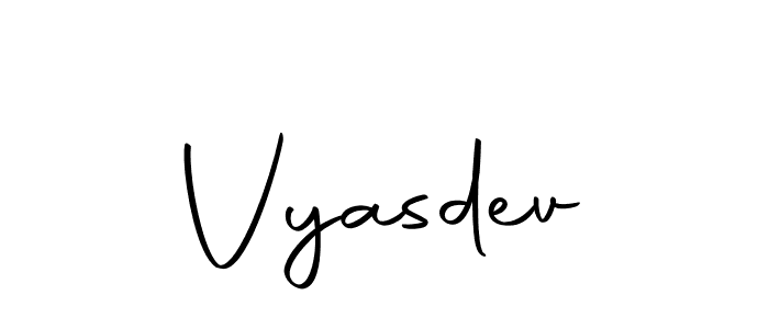 Design your own signature with our free online signature maker. With this signature software, you can create a handwritten (Autography-DOLnW) signature for name Vyasdev. Vyasdev signature style 10 images and pictures png