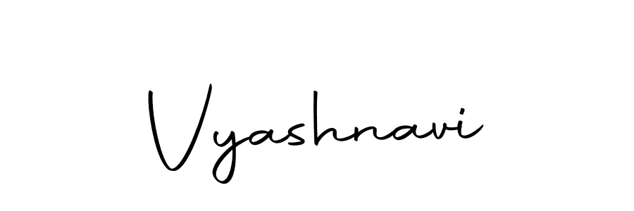 Create a beautiful signature design for name Vyashnavi. With this signature (Autography-DOLnW) fonts, you can make a handwritten signature for free. Vyashnavi signature style 10 images and pictures png