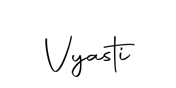 Use a signature maker to create a handwritten signature online. With this signature software, you can design (Autography-DOLnW) your own signature for name Vyasti. Vyasti signature style 10 images and pictures png