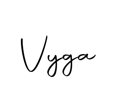 Create a beautiful signature design for name Vyga. With this signature (Autography-DOLnW) fonts, you can make a handwritten signature for free. Vyga signature style 10 images and pictures png