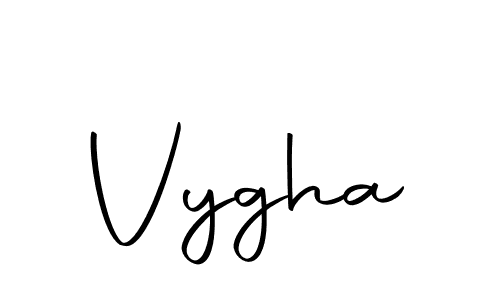 You should practise on your own different ways (Autography-DOLnW) to write your name (Vygha) in signature. don't let someone else do it for you. Vygha signature style 10 images and pictures png