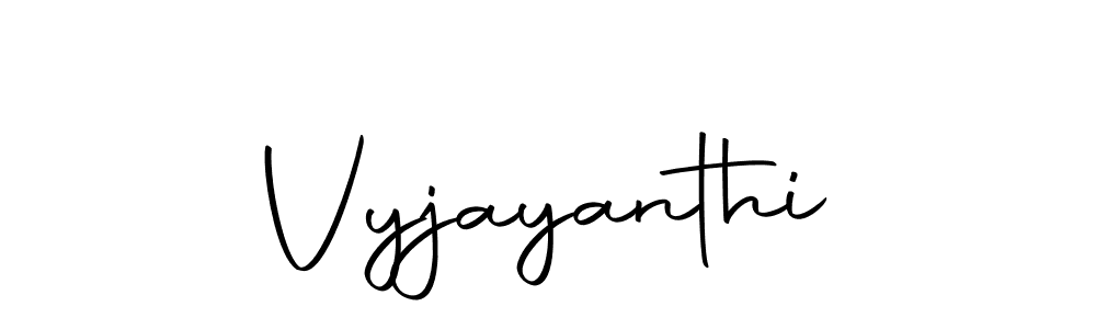 Design your own signature with our free online signature maker. With this signature software, you can create a handwritten (Autography-DOLnW) signature for name Vyjayanthi. Vyjayanthi signature style 10 images and pictures png