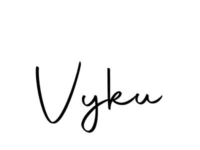 if you are searching for the best signature style for your name Vyku. so please give up your signature search. here we have designed multiple signature styles  using Autography-DOLnW. Vyku signature style 10 images and pictures png