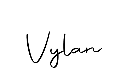 Create a beautiful signature design for name Vylan. With this signature (Autography-DOLnW) fonts, you can make a handwritten signature for free. Vylan signature style 10 images and pictures png