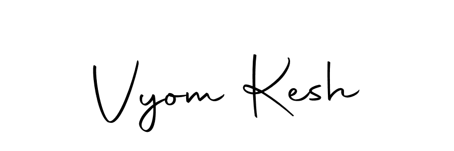 Similarly Autography-DOLnW is the best handwritten signature design. Signature creator online .You can use it as an online autograph creator for name Vyom Kesh. Vyom Kesh signature style 10 images and pictures png