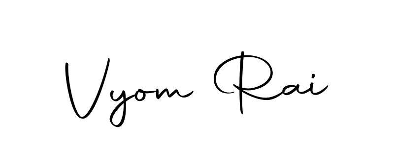 Here are the top 10 professional signature styles for the name Vyom Rai. These are the best autograph styles you can use for your name. Vyom Rai signature style 10 images and pictures png