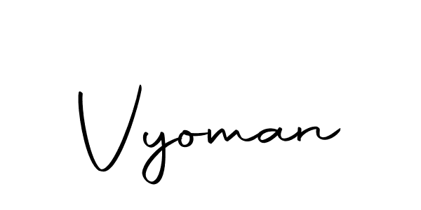 Vyoman stylish signature style. Best Handwritten Sign (Autography-DOLnW) for my name. Handwritten Signature Collection Ideas for my name Vyoman. Vyoman signature style 10 images and pictures png